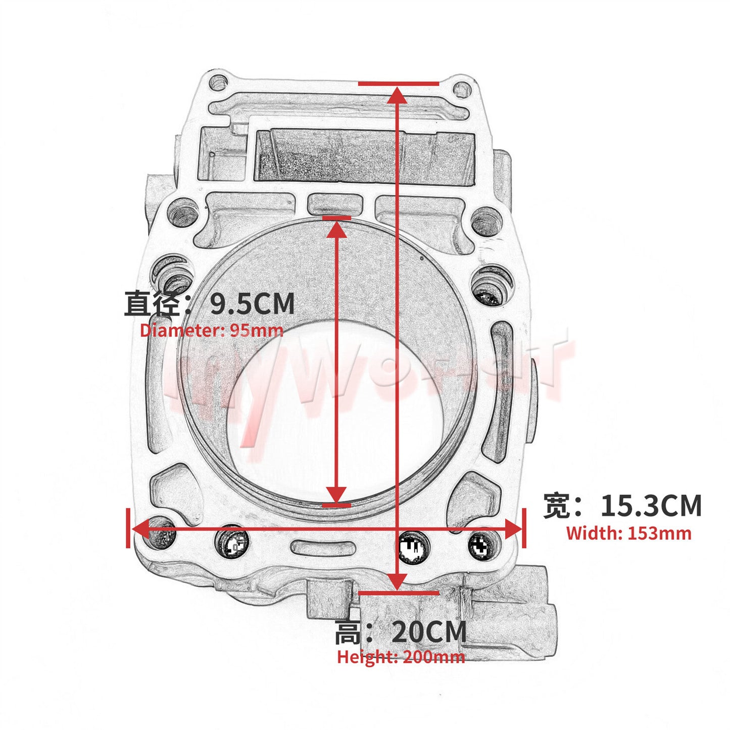 Fit for Polaris Sportsman 500 1996-13 Cylinder Piston Gasket Top End Rebuild Kit