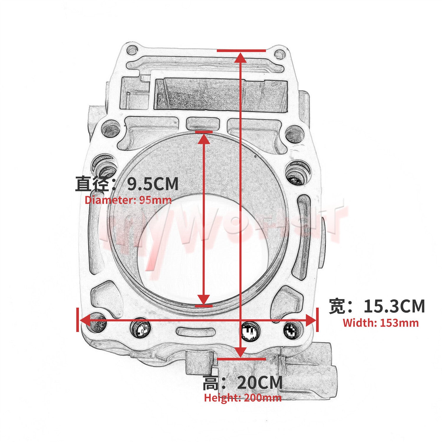 Fit for Polaris Sportsman 500 1996-13 Cylinder Piston Gasket Top End Rebuild Kit