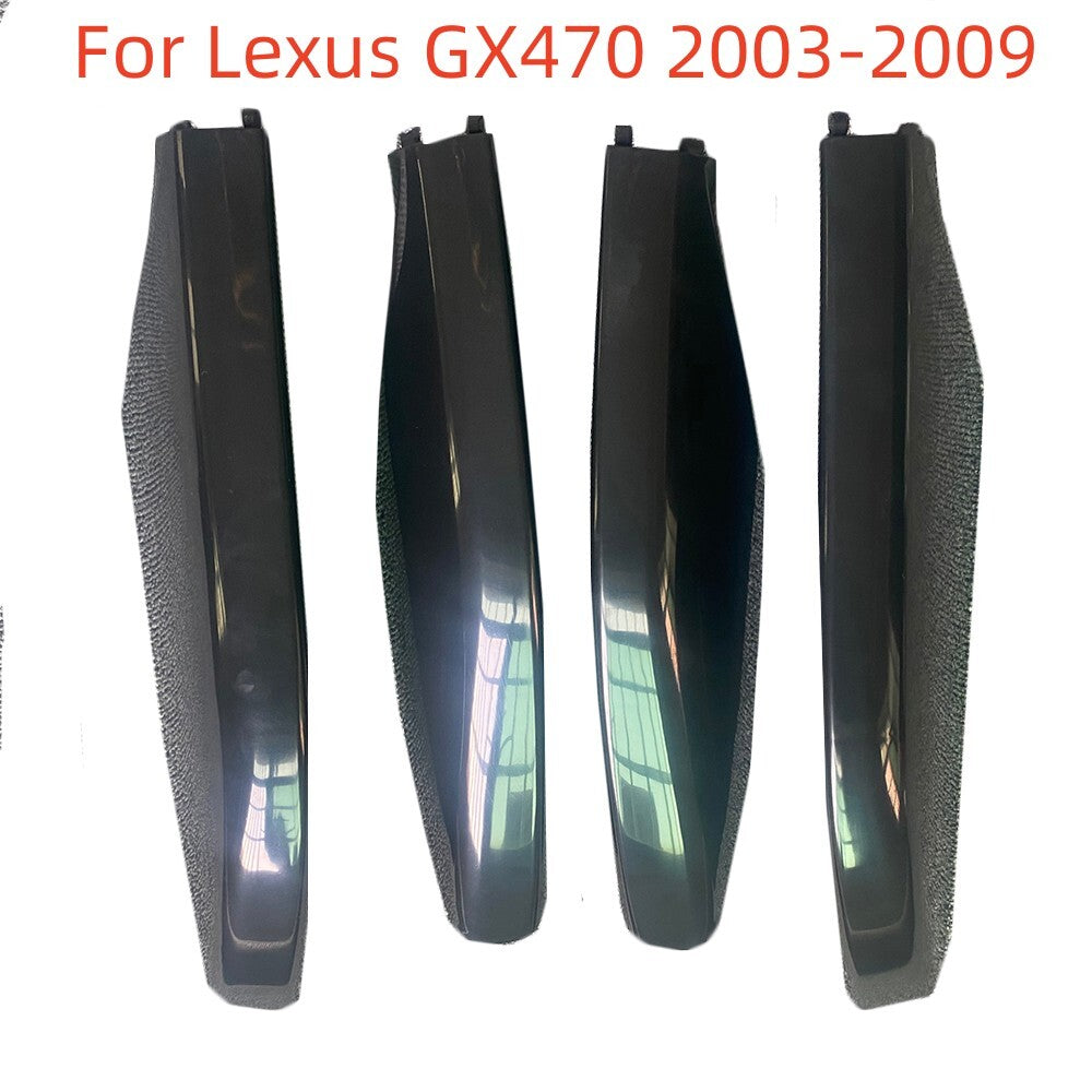 4Pcs For 2003-2009 for Lexus GX470 Car Roof Rack Rail End Cover Replace Shells Black