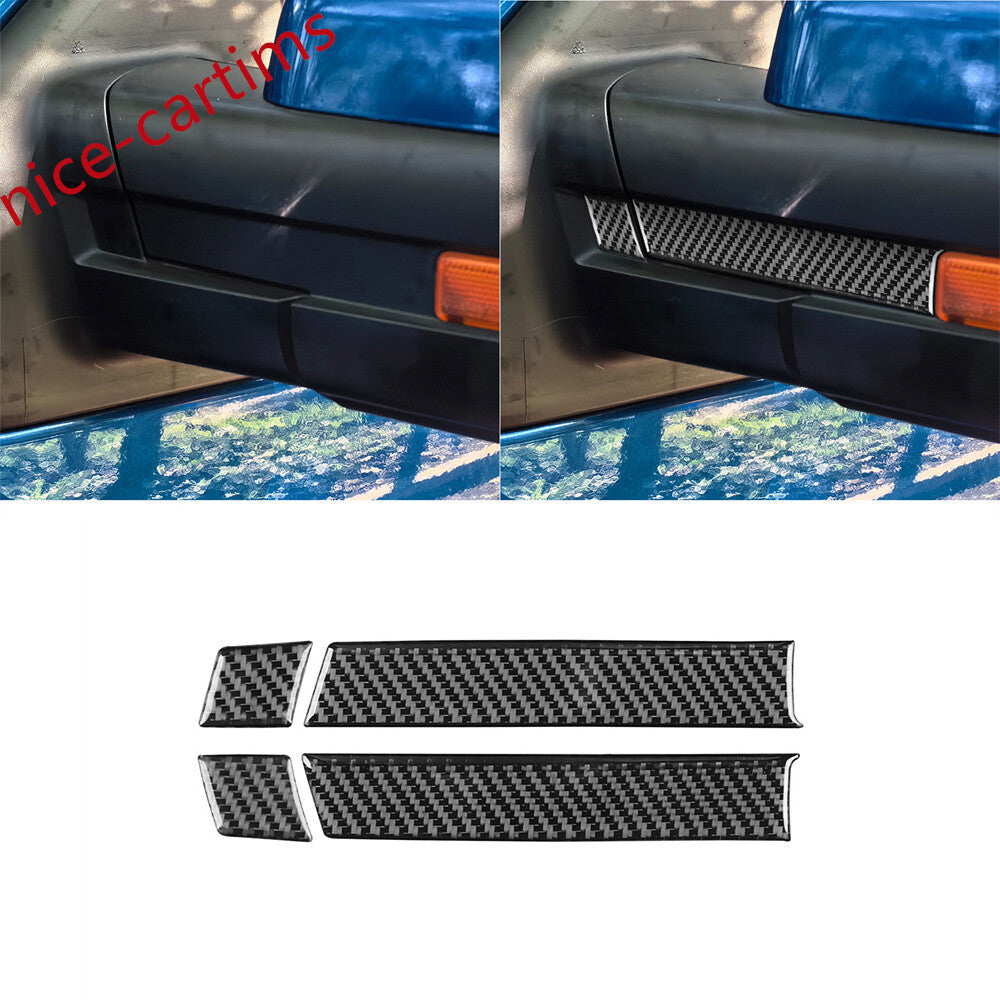 Carbon Fiber Side Rearview Mirror Turn Signal Panel Trim for Ford F150 2009-2014