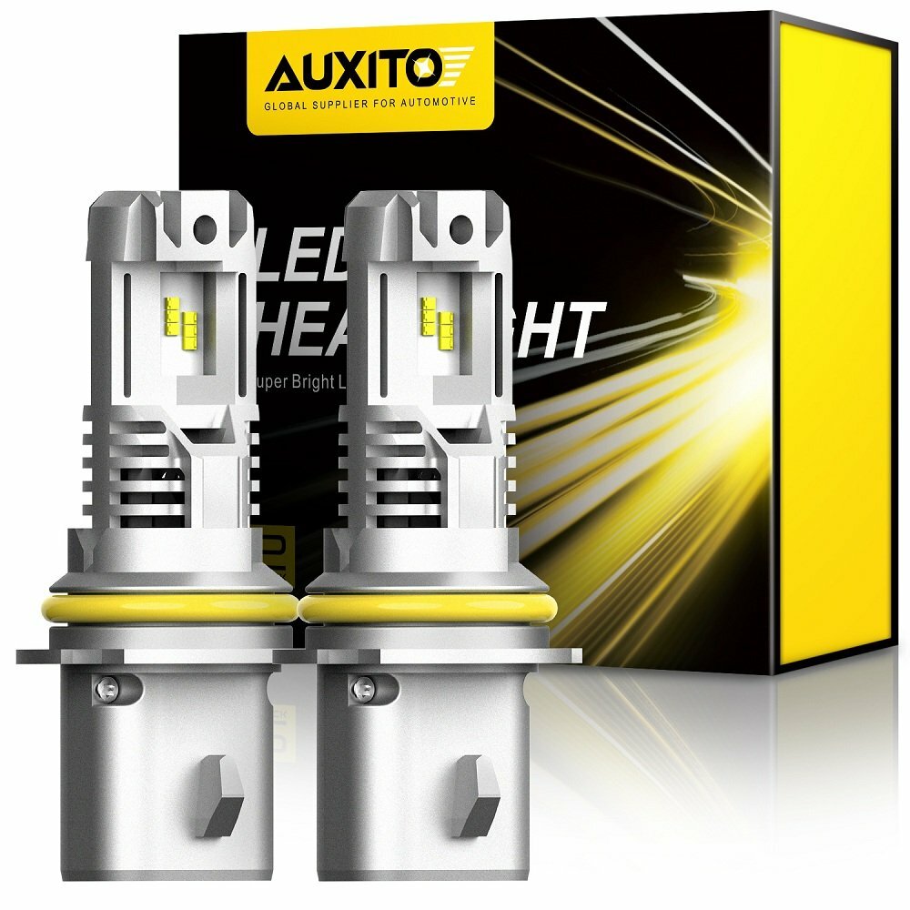 Limo Plus 24000LM LED Old Micron 9007 HB5 High/Buddha Light Bright White Light 6500K Big Jade - v
