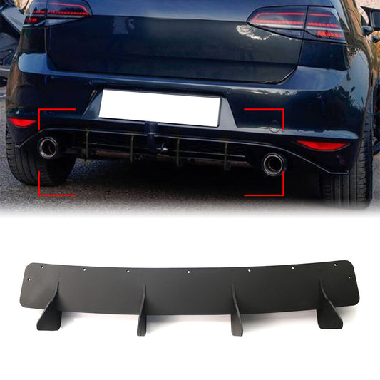 Rear Bumper Lip Diffuser Spoiler Splitter for VW for Golf 7 MK7 2014-2017