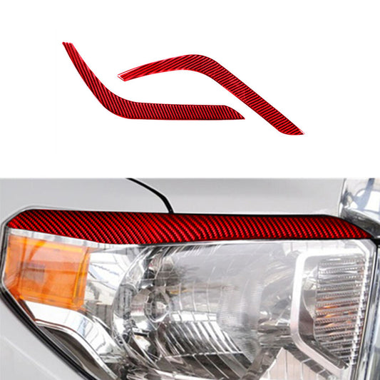 2Pcs Carbon Fiber Gear Shift Side Panel Cover Trim for Subaru Forester 2013-2018 v