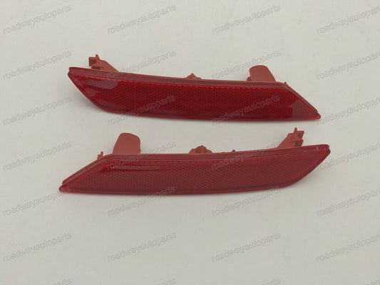 1Pair Rear Bumper Reflector Light Lamp Red Lens for HONDA for CIVIC SEDAN 2013-2015 Q