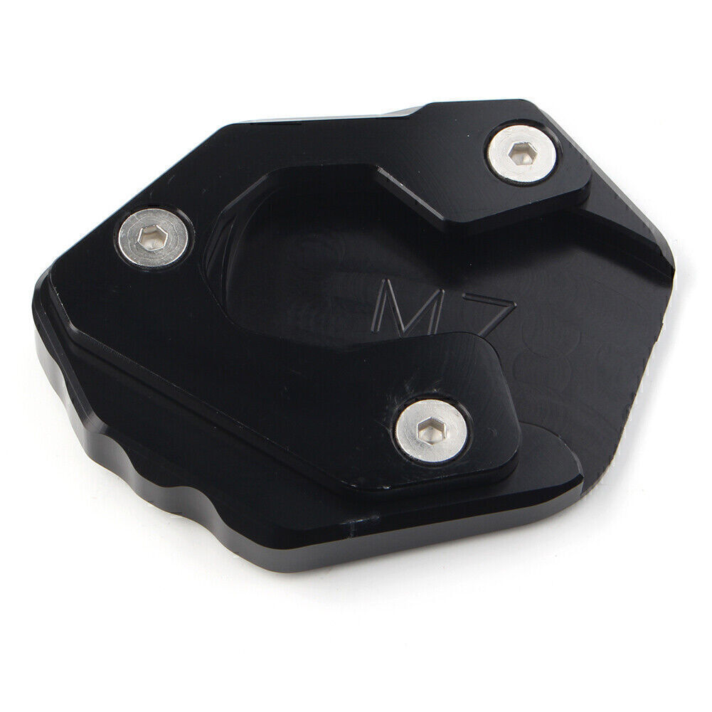 Morocycle Kickstand Side Stand Extension Plate Pad for Yamaha MT-07 FZ-07 Black Q