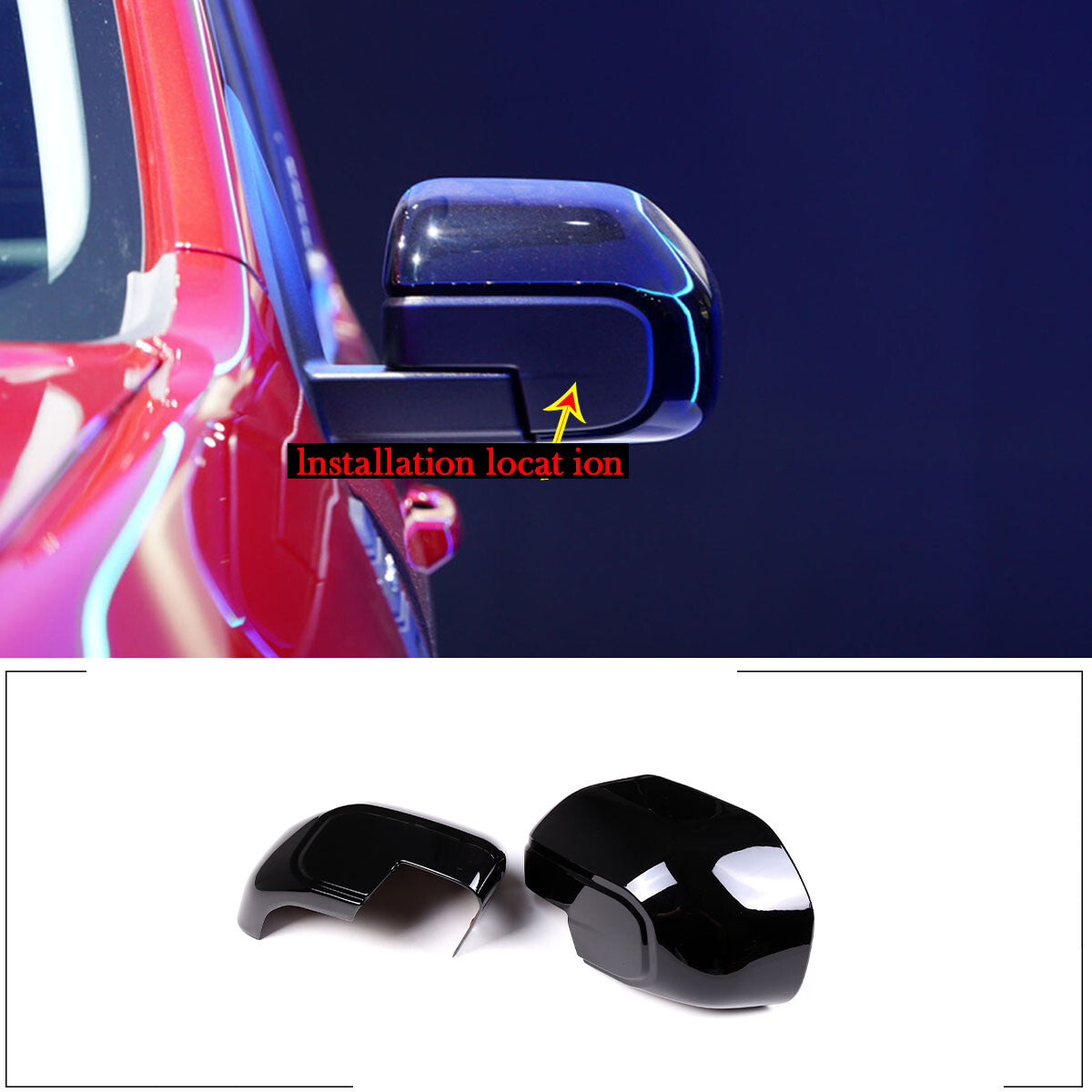 Leather Car Key Fob Case Cover Holder For FOCUS FUSION EDGE EXPLORER F150- v