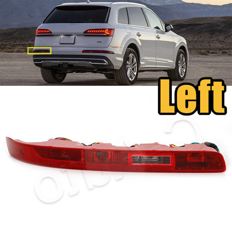 1 piece for Audi Q7 2006 - 2015 LH rear bumper stop light, reverse light, and turn signal light.