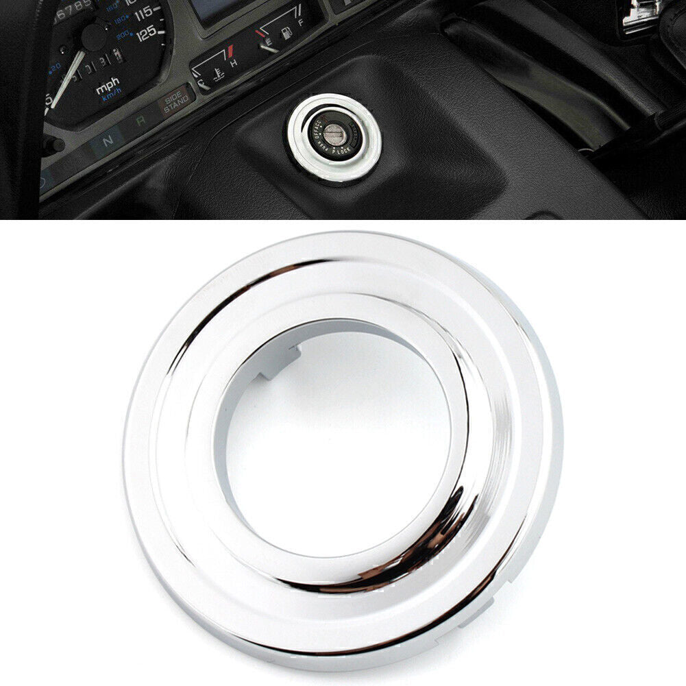 Fit for Honda Goldwing GL1500 1988-00 Key Ignition Switch Accent Grommet ABS Chrome Q