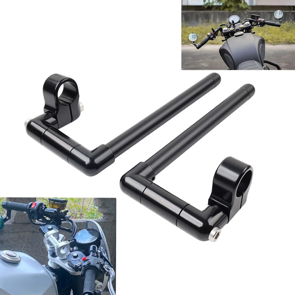 Motorcycle 31MM Cafe Racer Bars 7/8 Universal Clip-On Handlebar Fork Tube