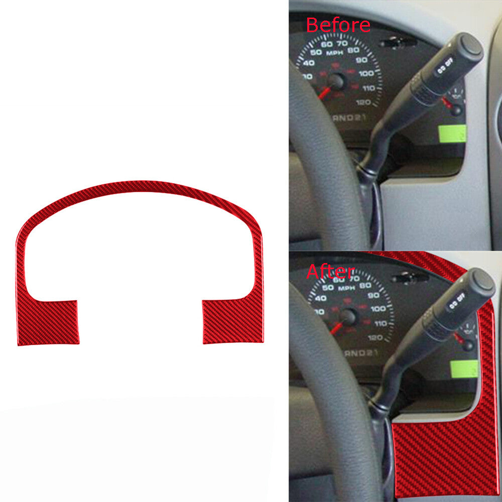 Red Carbon Fiber Digital Dimate Control Cover Trim for Camry 2007-2011 v