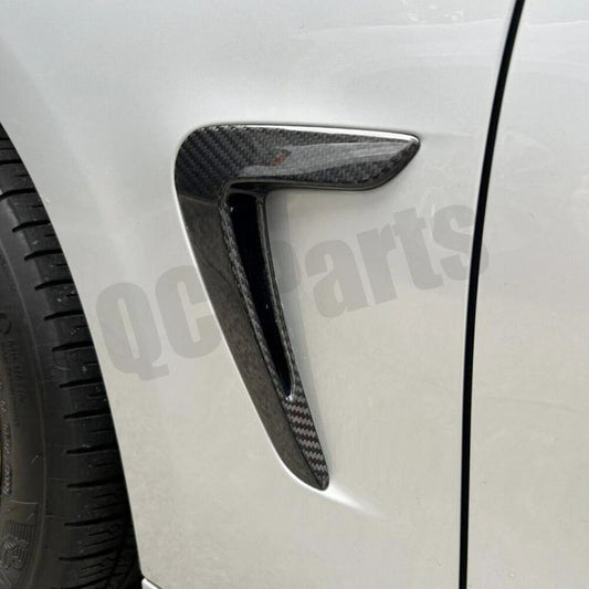 Dry carbon side fender vent trim for BMW 4 Series F32 F33 F36 440i 2014-2019