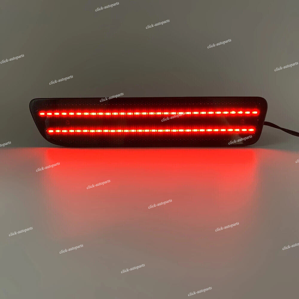 2x Smoke Lens LED Rear Bumper Side Marker Lights Lamp For 2005-09 for Ford for Mustang