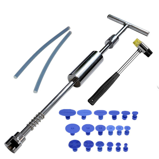 Car Metal Body Sheet Meta Puller Hammer Dent Removal Hand Tool Glue Stick Kit