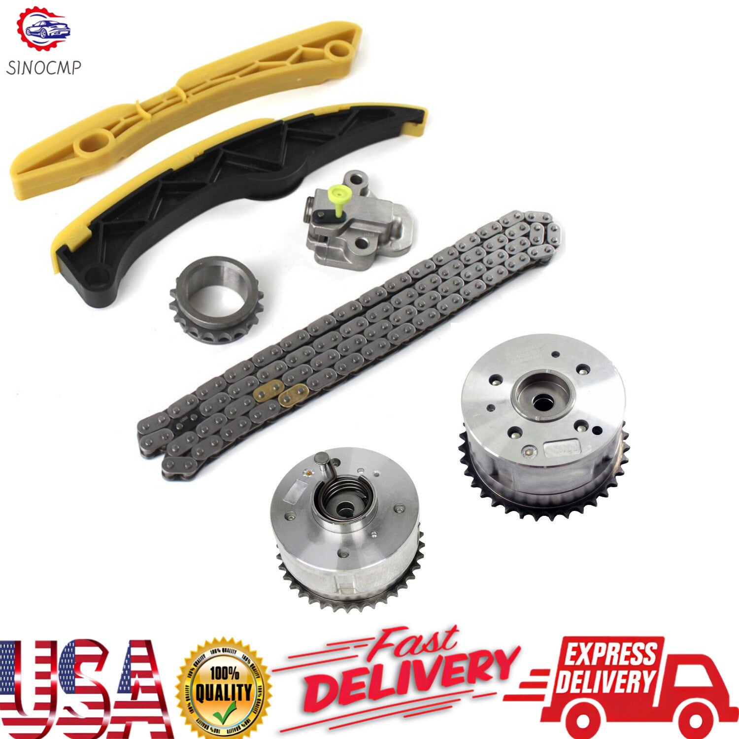 Timing Chain KitVVT Timing Gear Camshaft for 1.6L for Hyundai Accent for Kia Rio Forte5