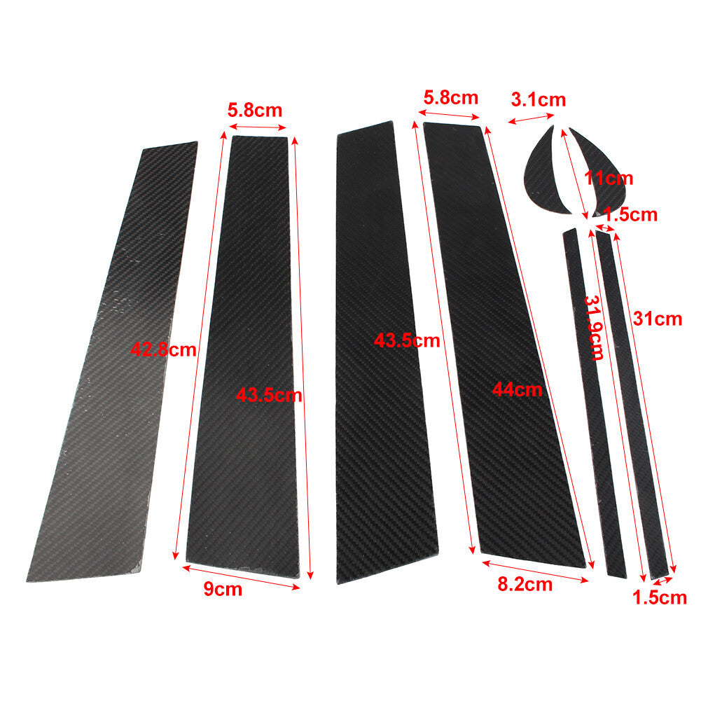 8 Pcs Car Exterior Door Window B Pillar Post Cover Trim for Toyota for Camry 2018-21