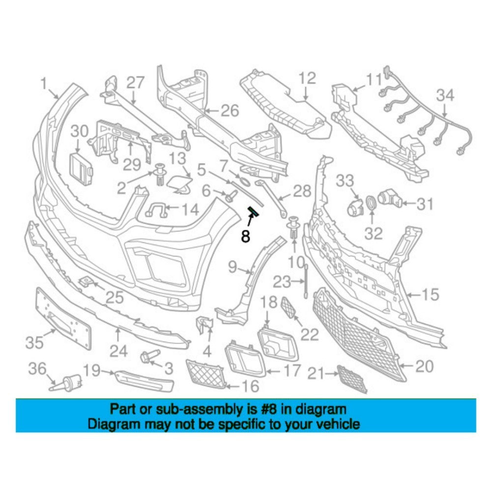 Front Bumper Left Bracket for Mercedes-Benz GL X166 AMG