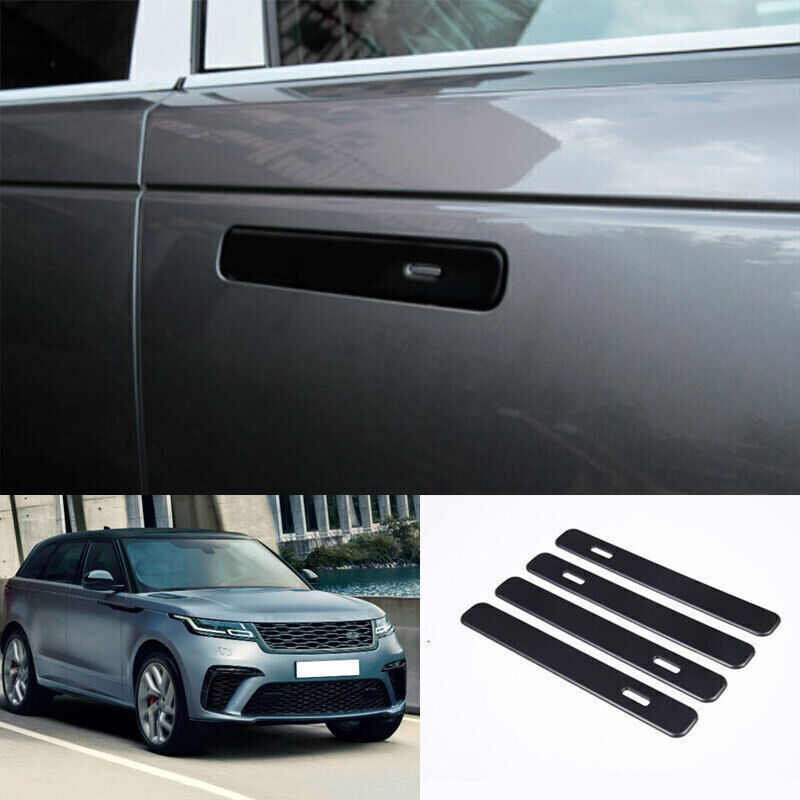 4P for Range Rover Velar 18-23 Matte Black Exterior Side Door Handle Cover Trims