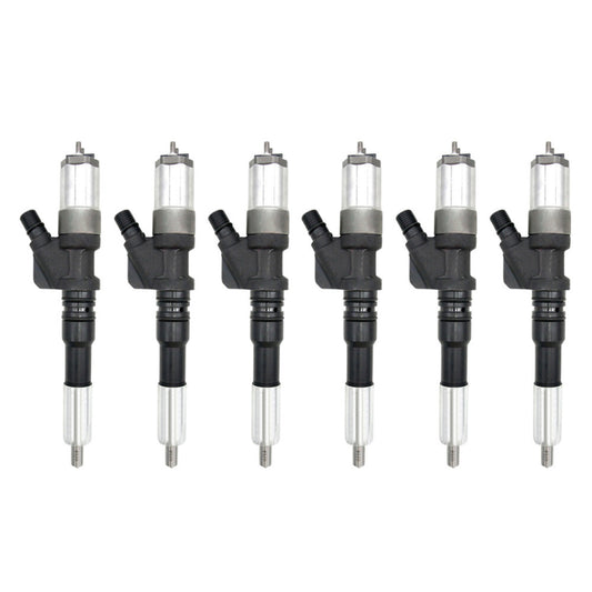 6Pcs Common Rail Fuel Injector 6156-11-3100 095000-0800 For Komatsu SAA6D125E-3
