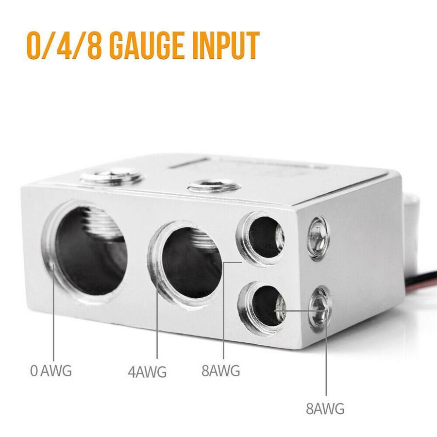 2Pcs Car Battery Terminal Connector Positive Negative Voltage Digital Display