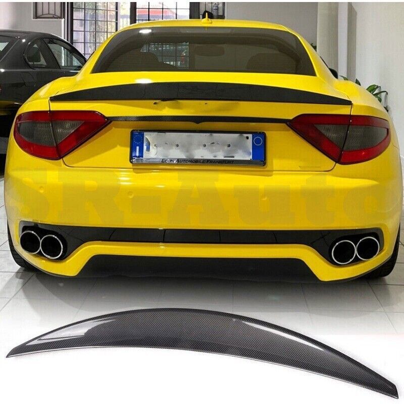 Real Carbon Fiber for Maserati Gran Turismo Coupe 09-11 Rear Trunk Spoiler Wing n