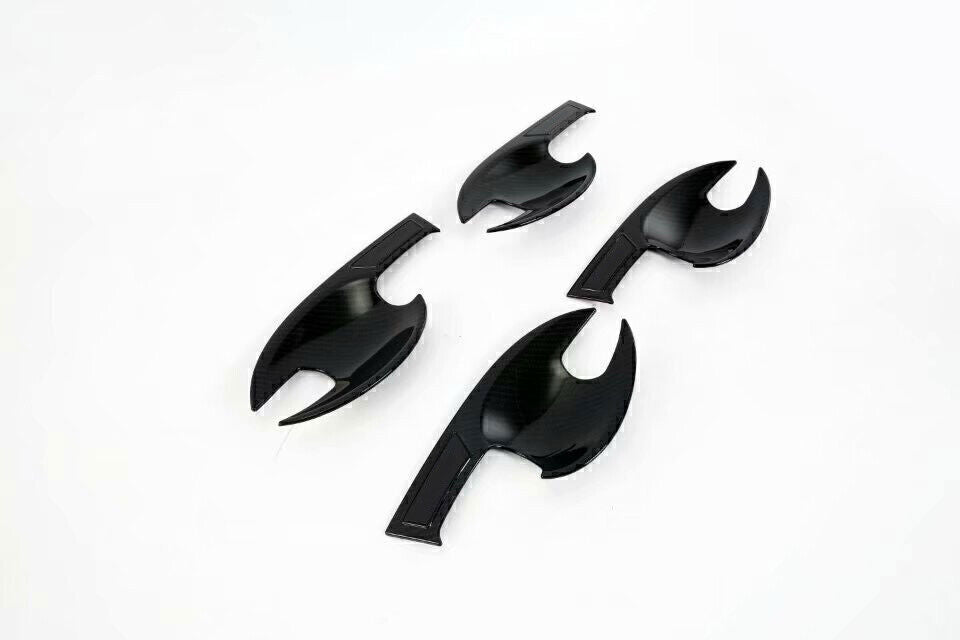 12P for Mazda CX-5 CX5 2017-24 Carton Fiber Outside Door Bowl Handle Cover Trim