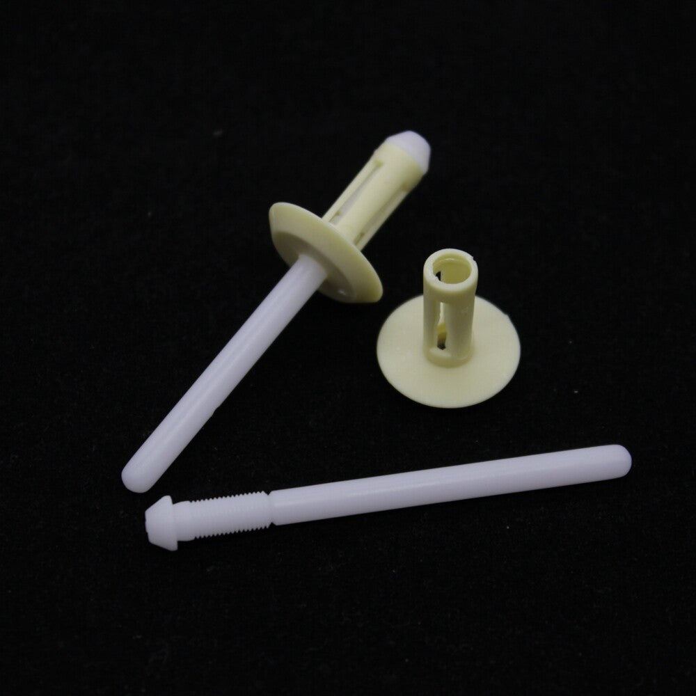 20Pcs Lock Yellow White Nylon Blind Rivet For GM 6.3mm 1/4 Hole 14070914