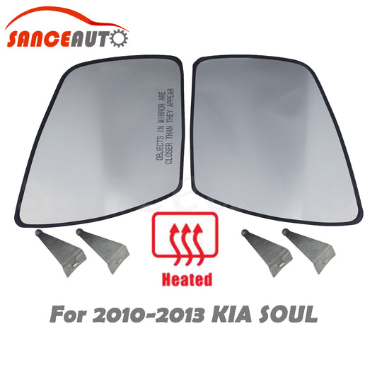 Left and right heated mirror glass suitable for 2010-2013 for Kia SOUL 87621-2K000 87611-2K000- n