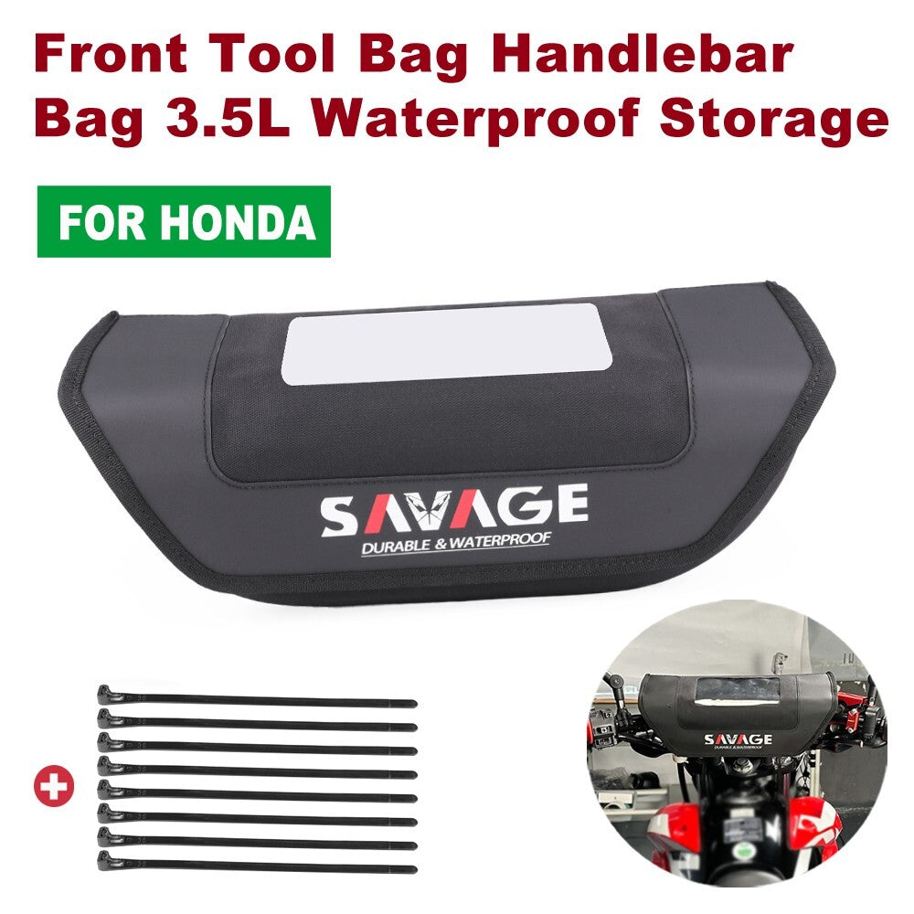 for Honda XR 125L 150L 190L Front Tool Bag Handlebar Bag 3.5L Waterproof Storage Q