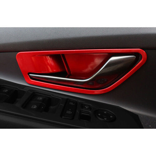 for Hyundai for Elantra 2021-2022-2023 Red Interior Door Handle Bowl Cover Trims ABS