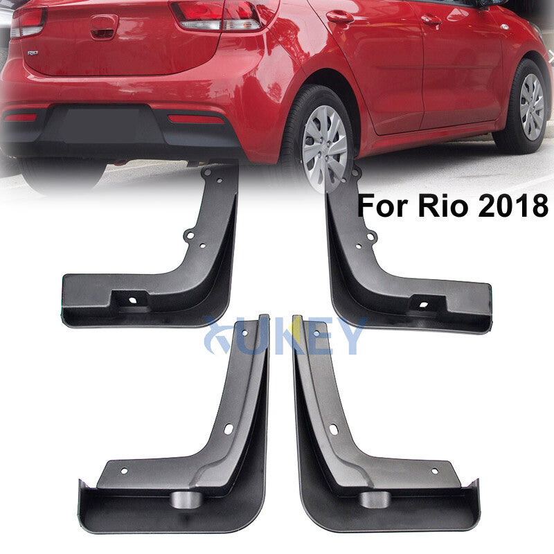 4x Front Rear Mud Flaps Splash Guard Mudguards for KIA Rio Hatch 5dr 2017-2021 Q