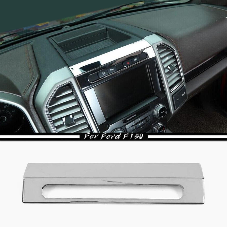 For 15-20 F150 ABS Chrome Car Emergency Light Switch Panel Cover Frame Trim v