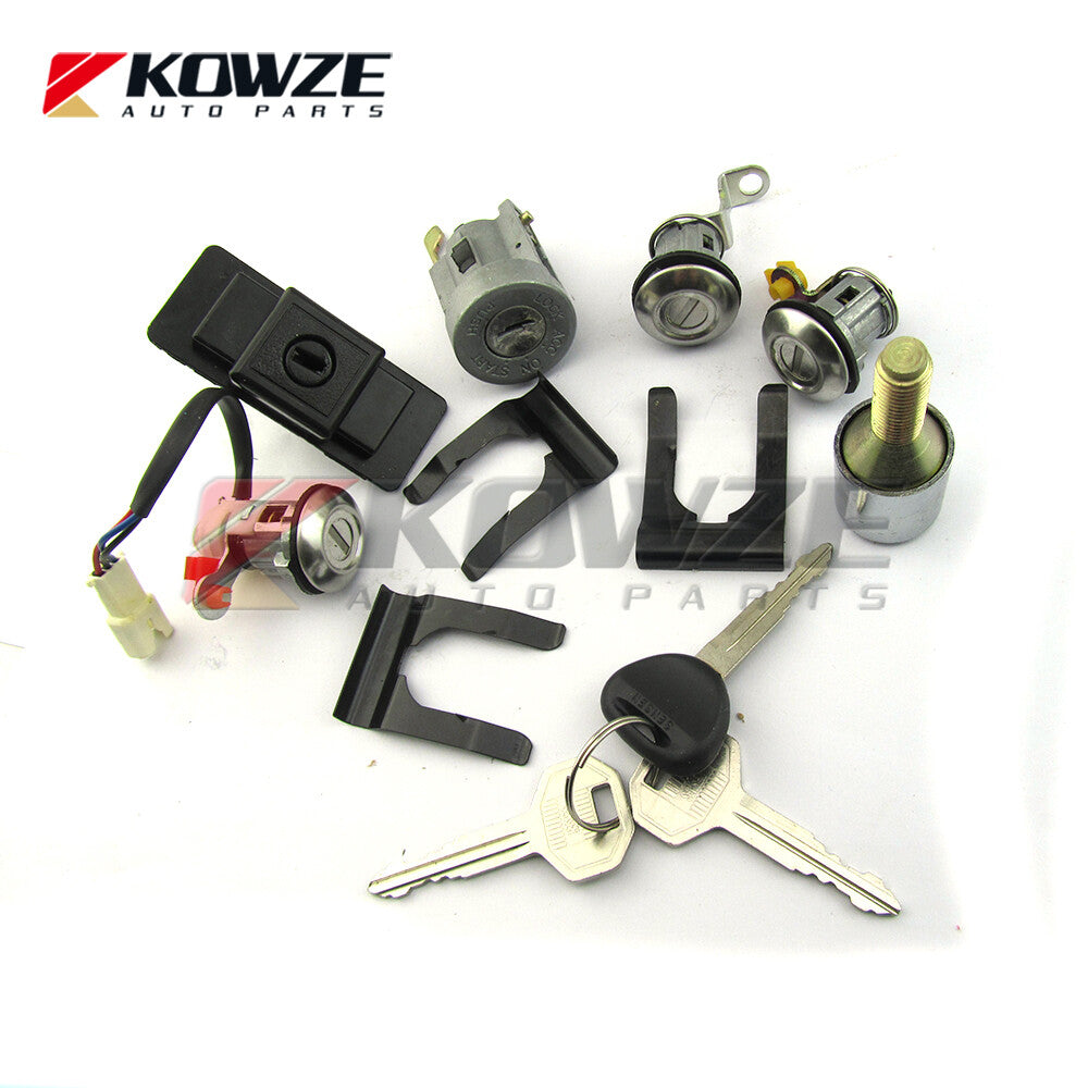Lock Cylinder Key Set for Mitsubishi Pajero Montero 2nd 4G54 4D56