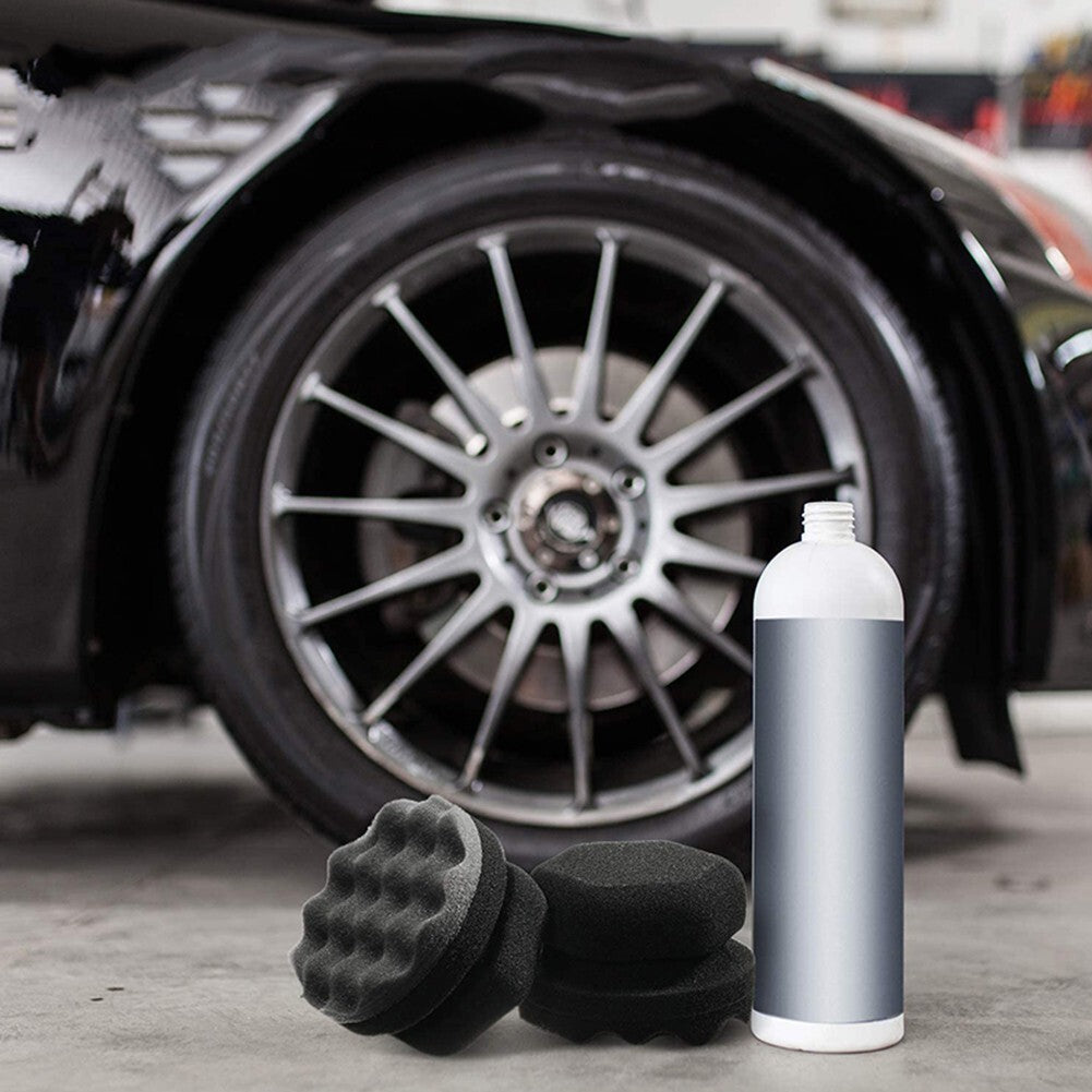 1*Tire Contour Dressing Applicator Pads Gloss Shine Color Polishing Sponge Brush v