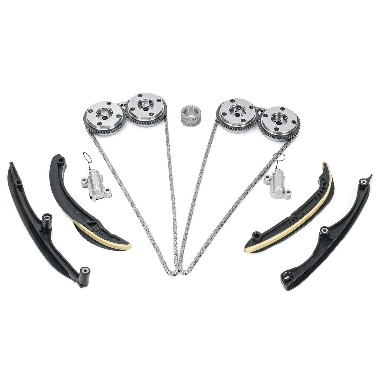 For 17-24 for Ford F150 3.5L Ecoboost Engine Timing Chain Kit LH+RH Tensioner Guide