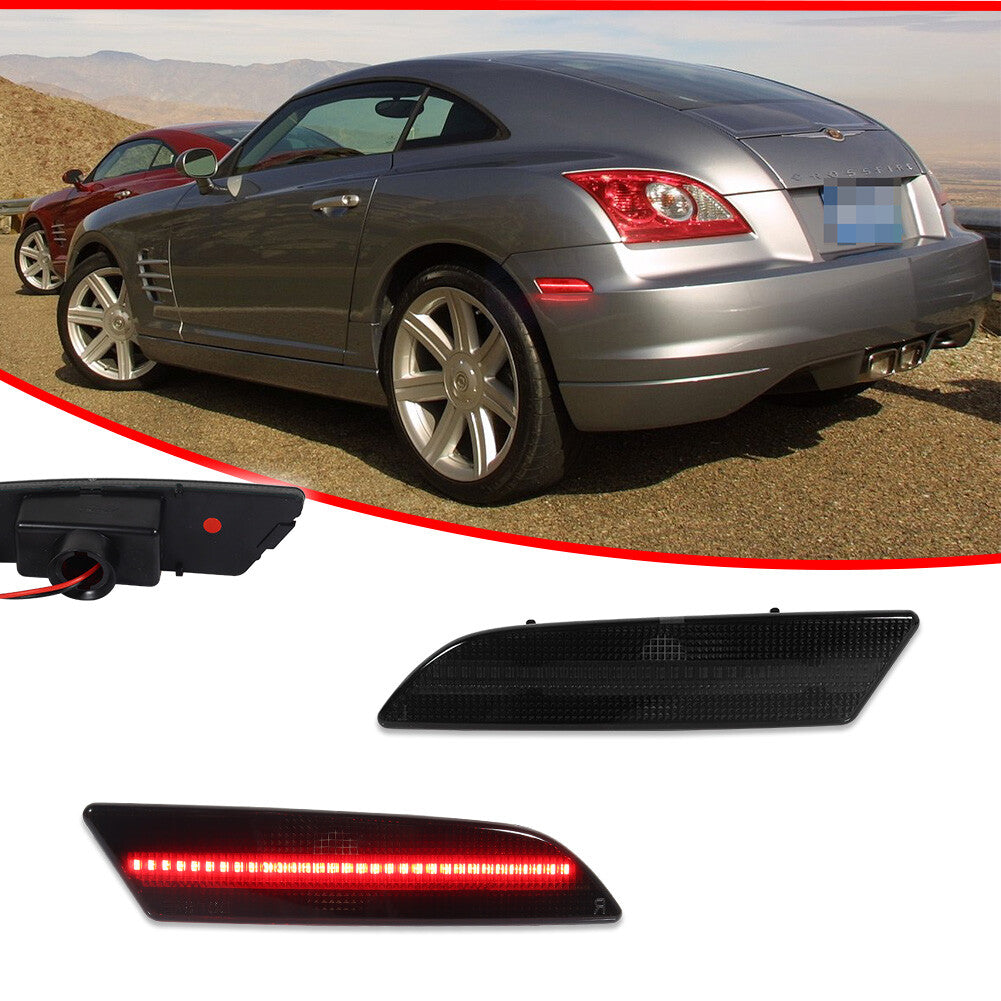 Smoke lens red LED rear marker light kit for Chrysler Crossfire from 2004 to 2008- v