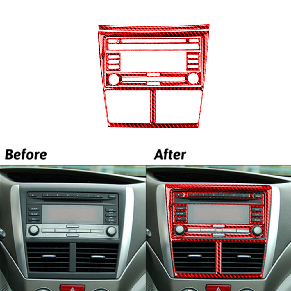 5Pcs CD Player Radio Air-Con Trim Cover TYP-B Gloss Black for Audi Q5 2009-2017 v