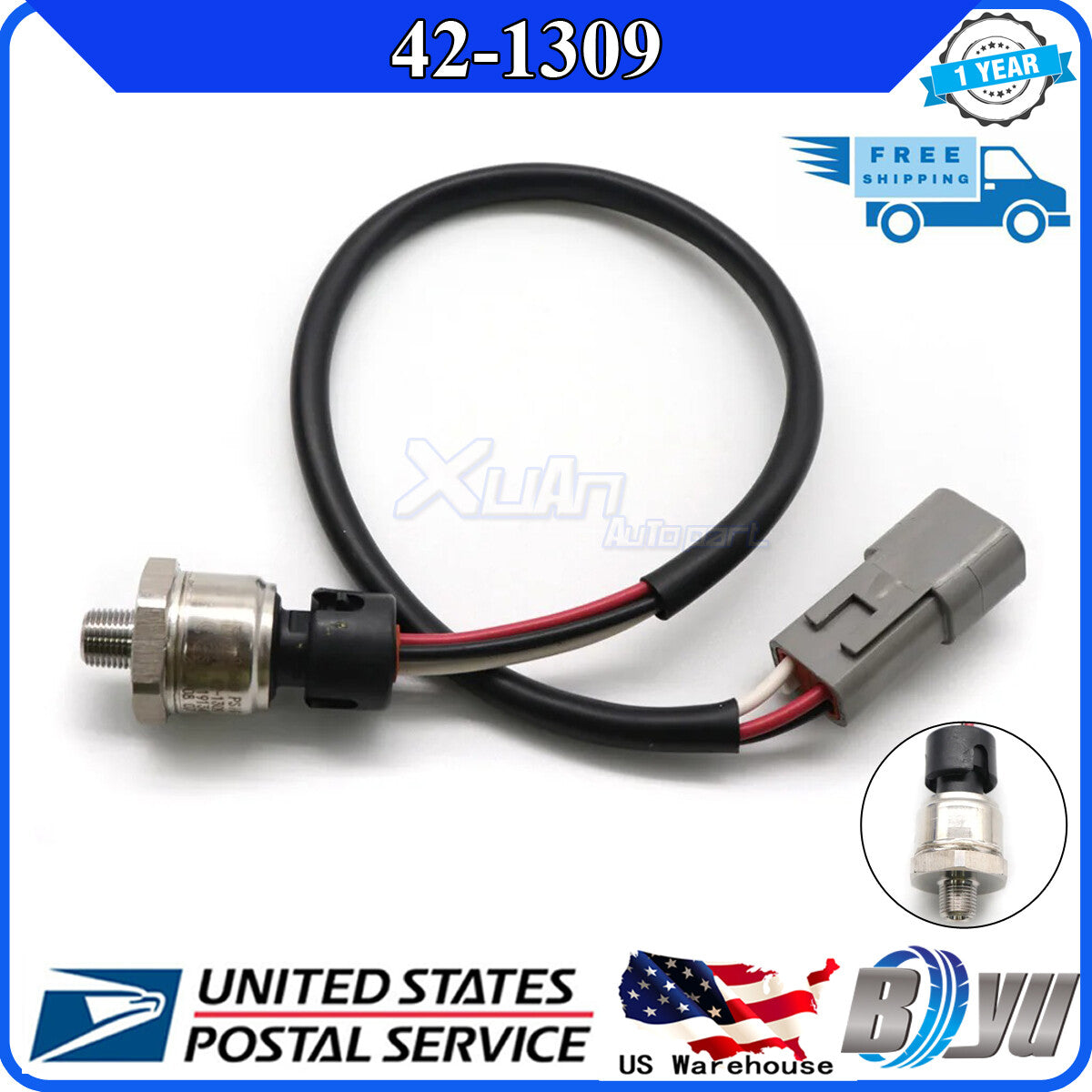 42-1309 Pressure Sensor 41-7959 for Thermo King Transducer Discharge 0-500 PSIG