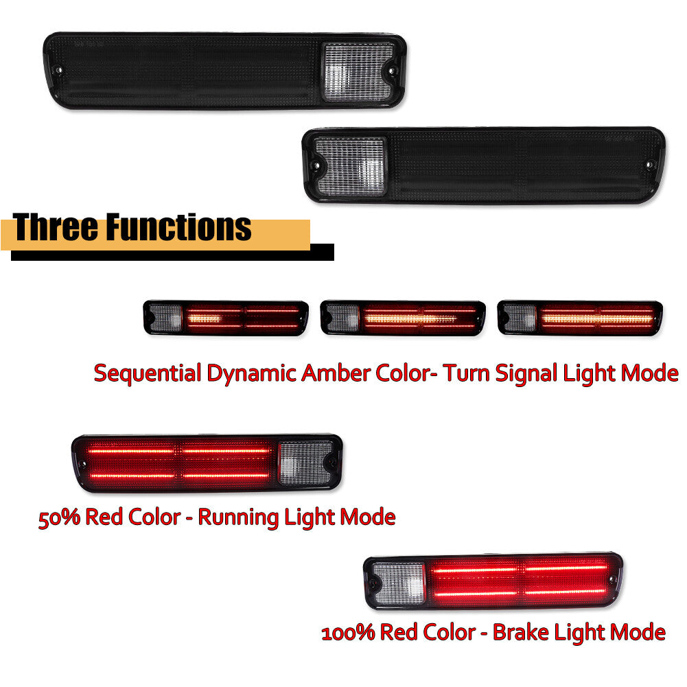 Rear taillights for 79-87 El Camino Malibu for GMC Caballero- v