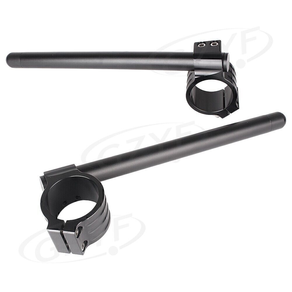 55mm LFork Clip On ons Handle Bars Handlebar Universals 3 Colors Motorcycle Q