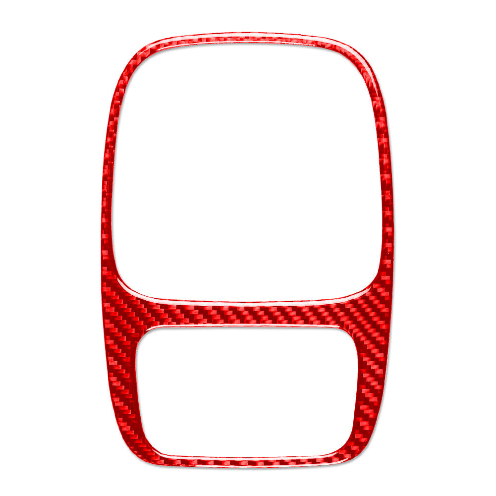 Manual Gear Shift Panel Frame Cover Trim for Honda S2000 00-03 Carbon Fiber Red