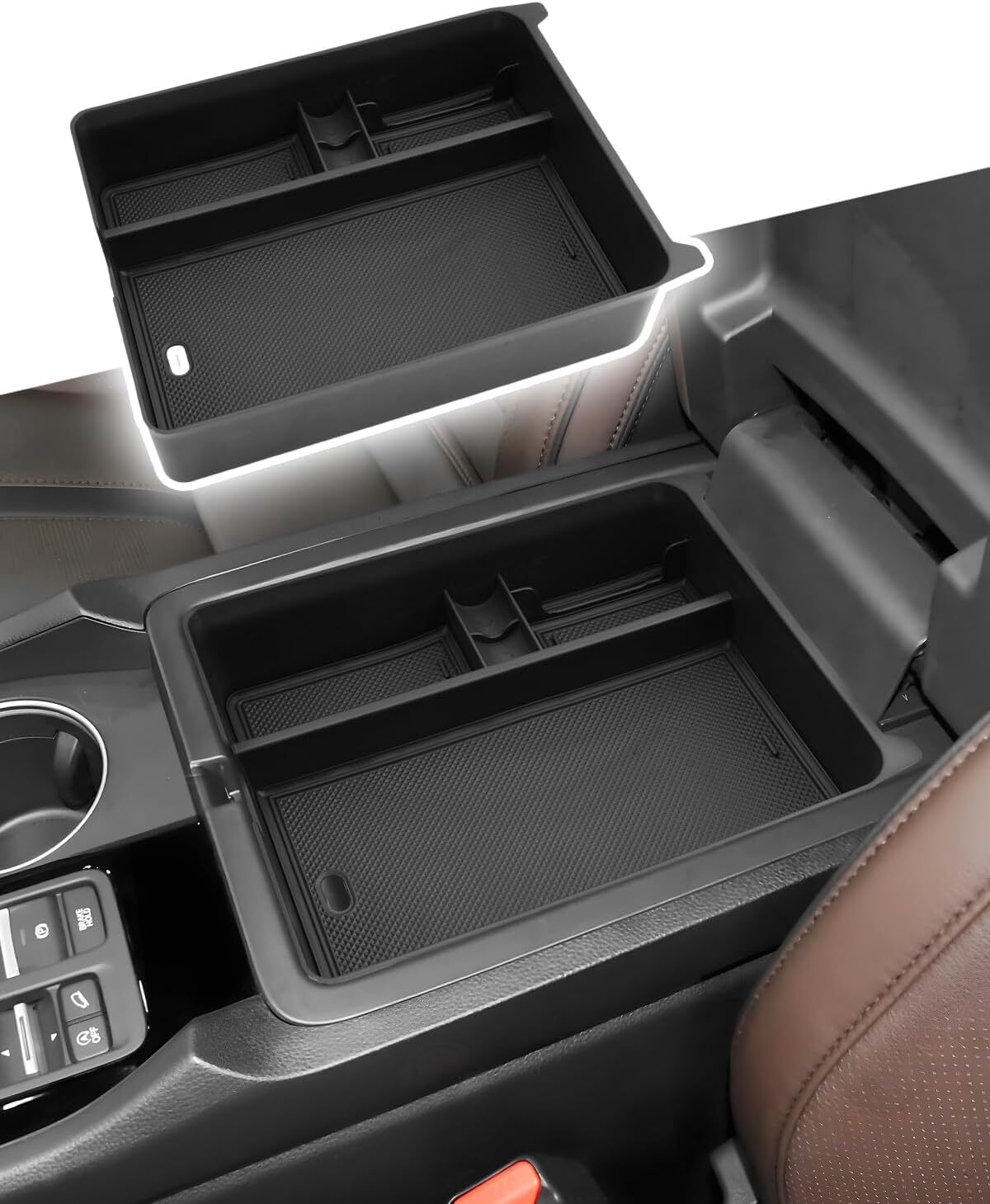 Suitable for 2023-2025 for Honda Pilot ABS center console armrest storage box tray. n