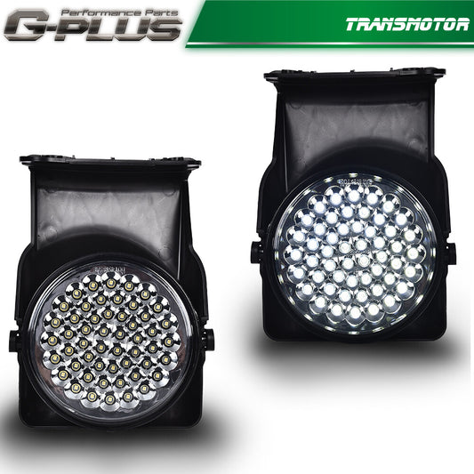 Smoked Full LED Fog Lights Fits 2003 - 2006 for GMC for Sierra 1500 2500 3500 New - v