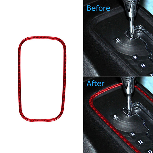 Carbon Fiber Center Console Outer Frame Cover Trim for RAM Promaster 2014-2021 v