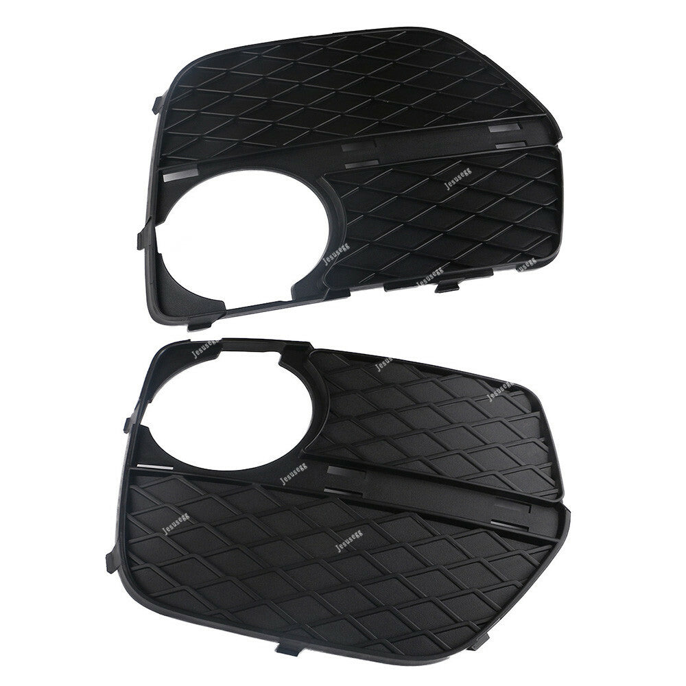 Qty 2 Bumper Fog Cover Light Bezel Trim Grille Closed Grid Front L+R Fit for BMW X6