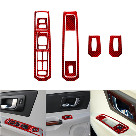 6X Red Carbon Fiber Air Vent Outlet Cover Trim for Lexus RC300 350 200T 2015-20 v