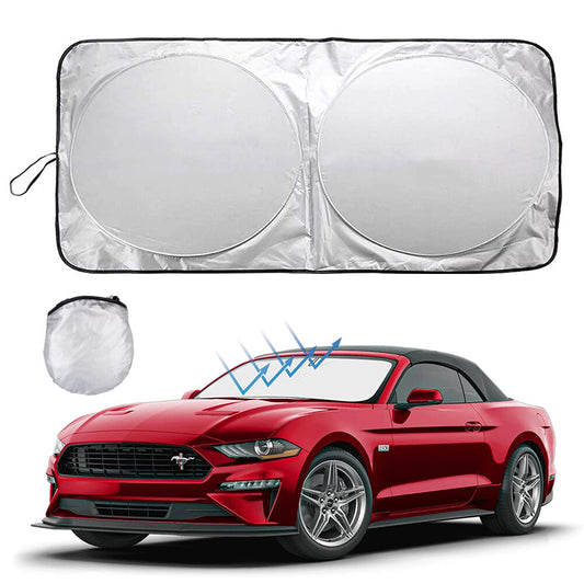 For 2015-2022 for Ford for Mustang Car Windshield Sun Shade Foldable UV Block Cover