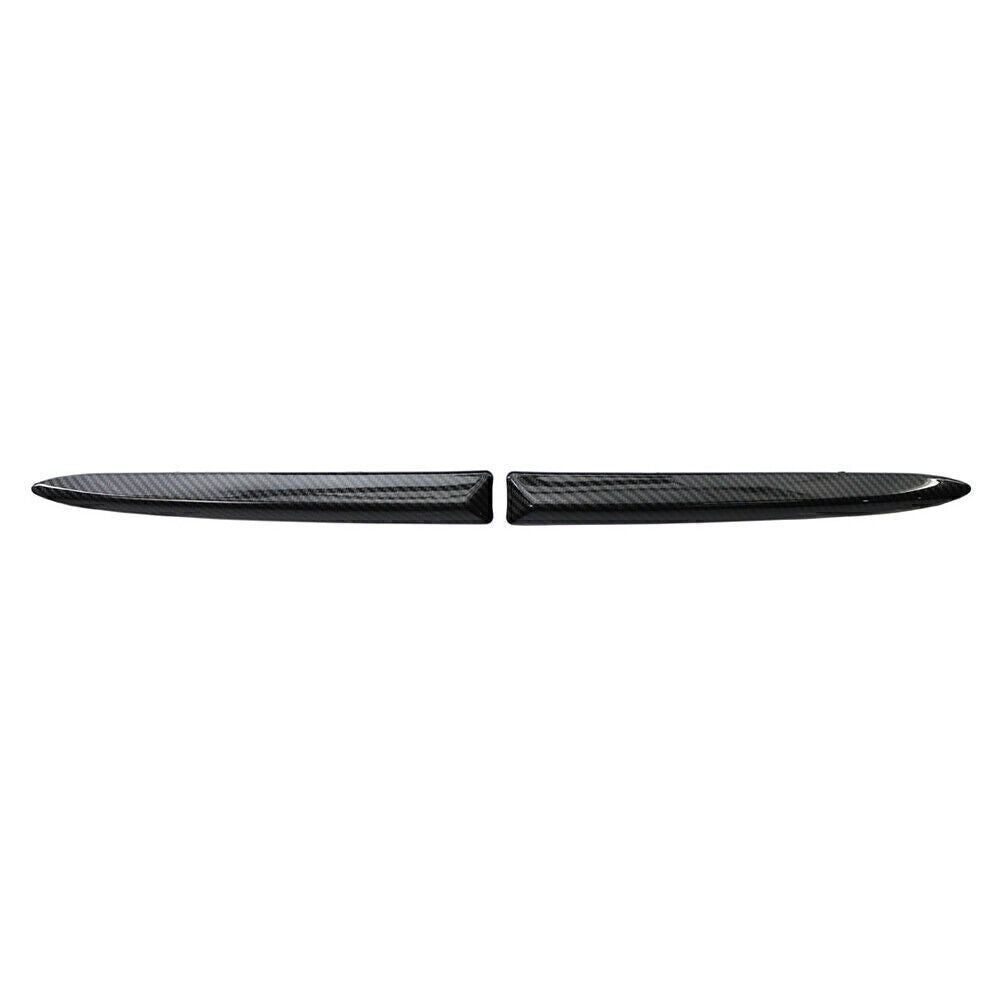 2PCS ABS Front Bumper Upper Moulding Trim Left Right Set for FIAT 500 2007-15