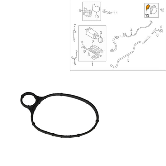Fit for 2012-2019 for Ford Explorer 2.0L 2.3L L4 Vacuum Pump Gasket Rubber Black New Q
