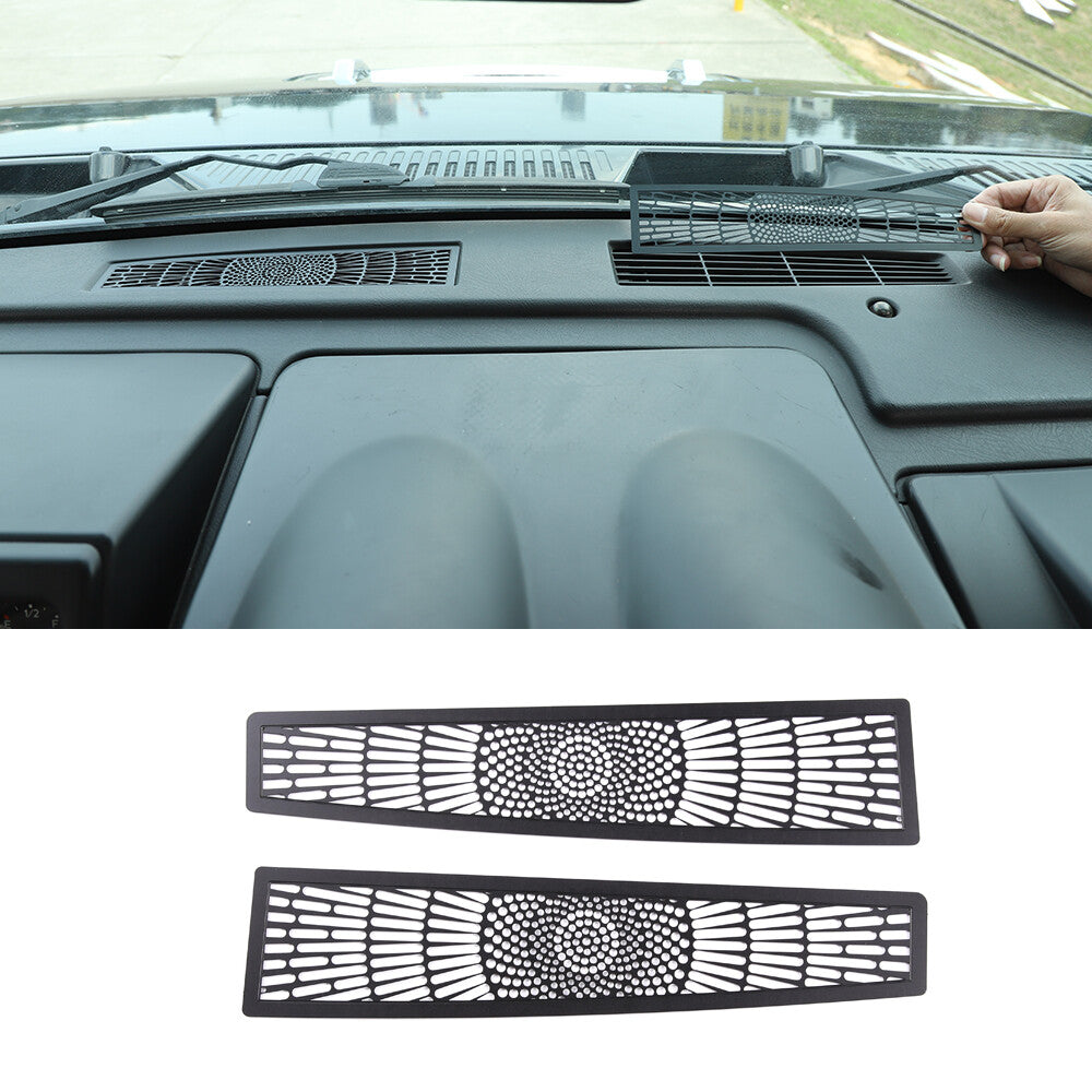 2-Piece Real Carbon Fiber Dashboard Air Socket Frame Trim for Toyot@ Supra 19-22 - v