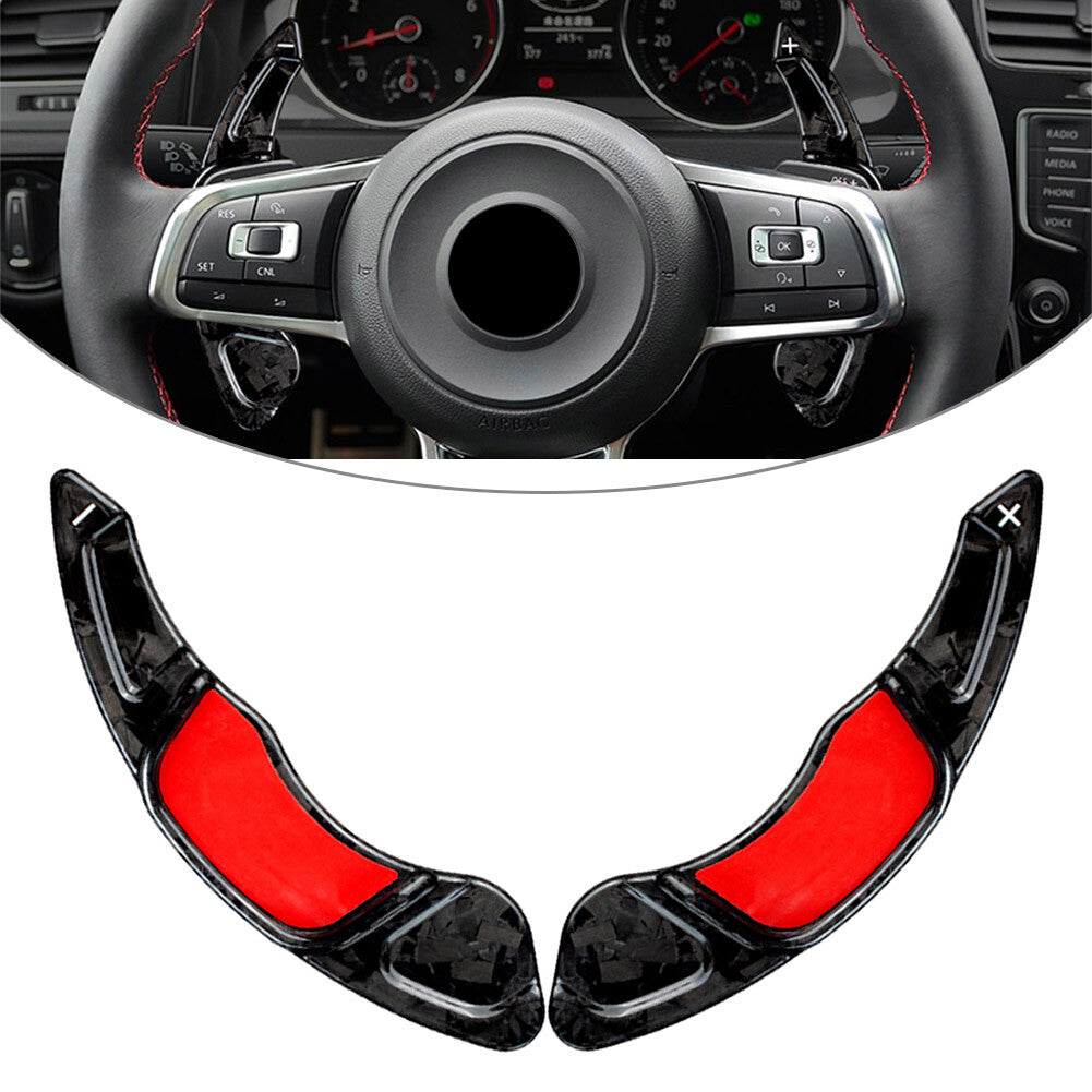 Steering Wheel Paddle Shifter Extension 2PCS Fit for VW for Golf 7 MK7 R MK7.5 Polo